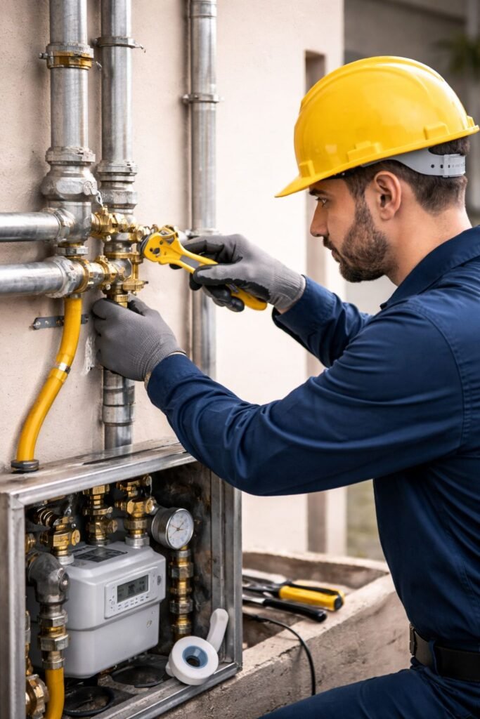 فحص-شبكة-غاز-بالرياض