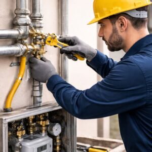 خدمات فحص وصيانة شبكات الغاز